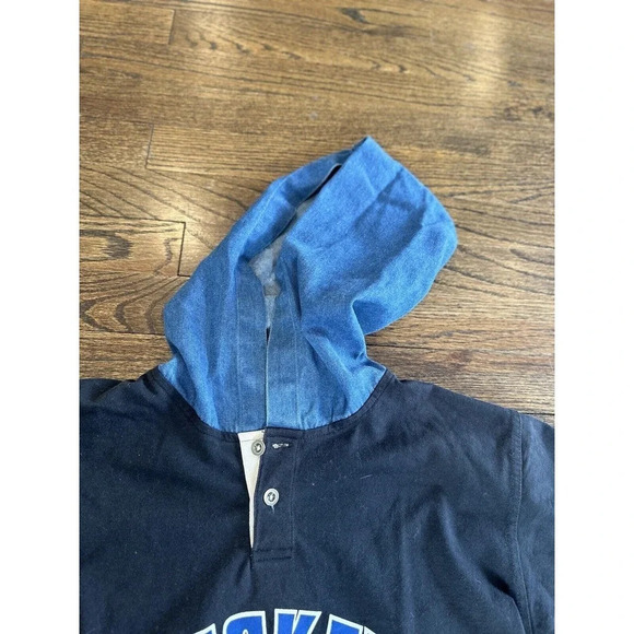 Disney Mickey The One and Only Pull Over Denim Hoodie Boys Medium - Picture 3 of 12